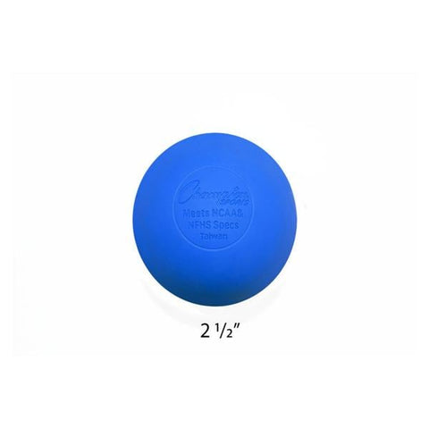 MF Athletic Co. Ball Lacrosse Hard Rubber 2.5" Blue Each - 2230-01