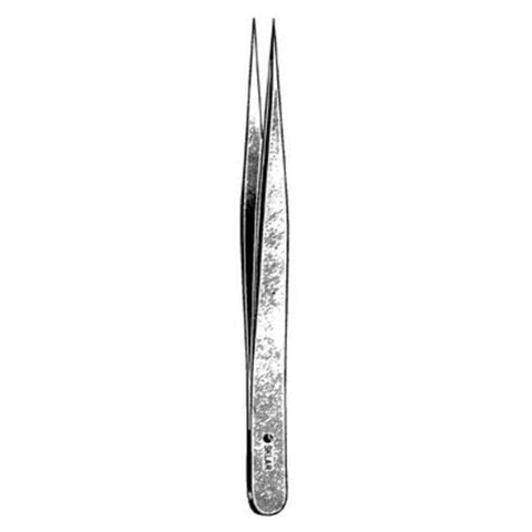 Sklar Instruments Forcep Jewelers 4-1/2" Fine Point Tip Smooth Straight Stainless Steel Each - 66-7438