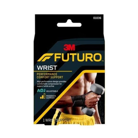 3M Consumer Health Care Support Futuro Precision Fit Wrist Gel Black Left 12/Ca - 01036ENR