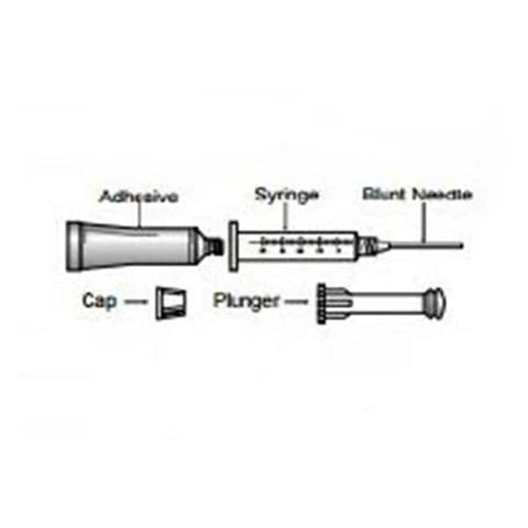 Bard Radiology Division Kit Repair CVC Broviac Single Lumen With Catheter/Clamp Latex Sterile Each - 601620