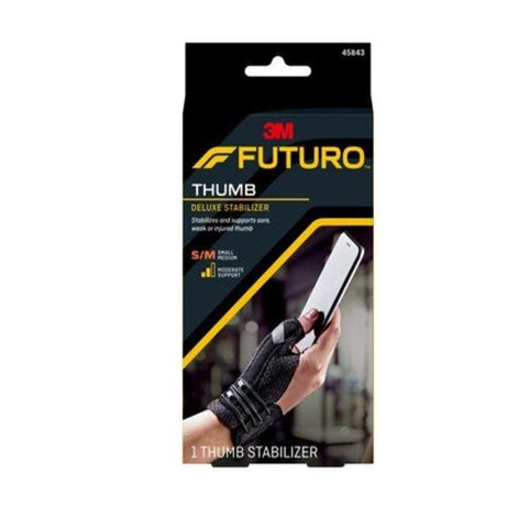 3M Consumer Health Care Stabilizer Orthopedic Futuro Deluxe Thumb Black Size Small/Medium 12/Bx - 45843ENR