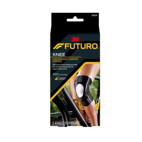 3M Consumer Health Care Support Wraparound Futuro Precision Fit Knee Gel Black Left 12/Ca - 01039ENR