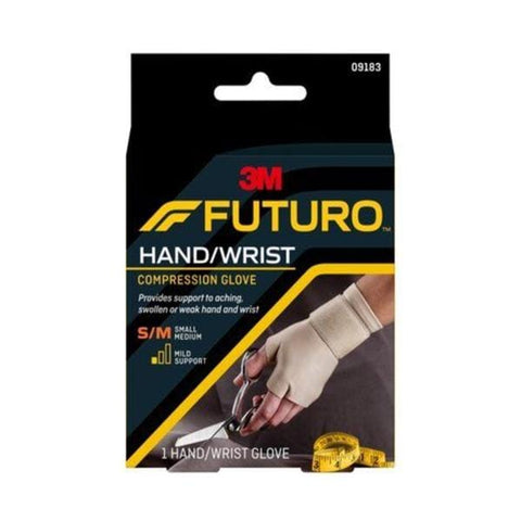 3M Consumer Health Care Glove Support Futuro Energizing Wrist/Hand Beige Size Small/Medium Right 12/Ca - 09183ENR