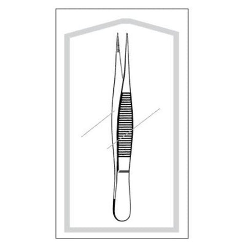 Sklar Instruments Forcep Splinter Econo 3-1/2" Fine Point Tip Serrated Straight SS Disp 50/Ca - 96-2765