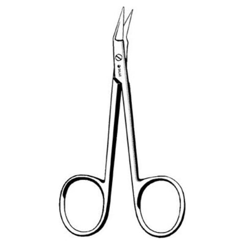 Sklar Instruments Scissors Stitch O'Brien 3-3/4" Sharp/Sharp Smooth Angled Stainless Steel Each - 22-2837