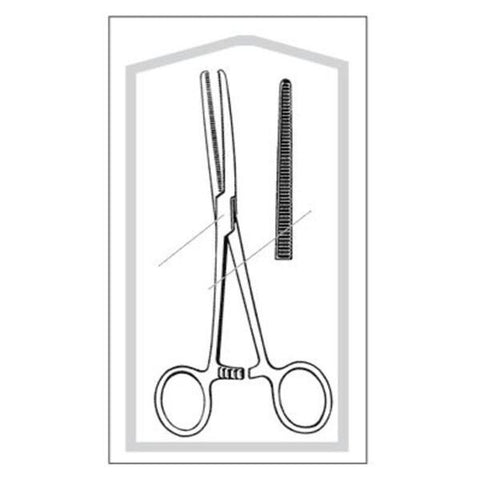 Sklar Instruments Forcep Hemostatic Rochester-Pean Econo 6-1/4" Blunt Straight SS Disposable 25/Bx - 96-2545