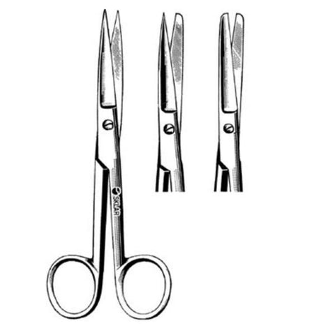 Sklar Instruments Scissors Operating Econo 4-1/2" Sharp/Sharp Smooth Straight SS Disposable 25/Ca - 96-2592