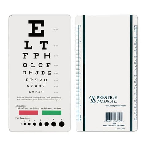 Prestige Medical Corp Chart Snellen Snellen Vision Testing Eachch - RAC3909