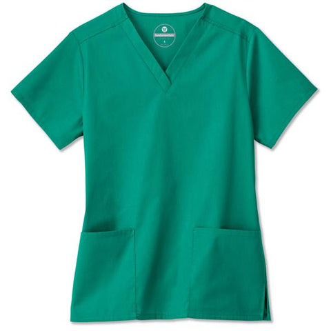 White Swan Uniform, Inc. Shirt Scrub Womens Medium Hunter Green Each - 14700-034-M