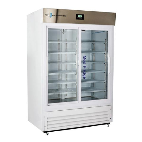 American BioTech Supply(ABS) Rfrgrtr Pharma/Vax Prmr MdFrdg 47cf 2 Sld Gls Dr 2 to 8C Cycl Dfrst Lg Vol Each - PH-ABT-HC-47G