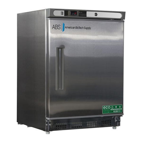 American BioTech Supply(ABS) Refrigerator Laboratory Premier 4.5 Cu Ft 1 Door 2 to 8C Manual Defrost Each - ABT-HC-UCBI-0404SS