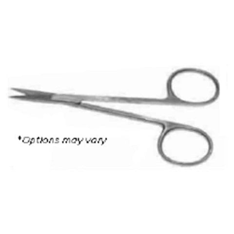 Centurion Medical Products Scissors Iris 4-1/2" Curved Stainless Steel Disposable 20/Bx - 66465