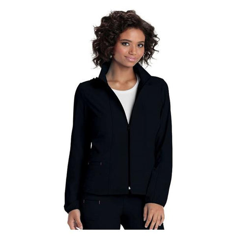 HeartSoul Jacket Warm-Up 95% Polyester / 5% Spandex Fine Dobby HeartSoul Womens Blk 2XL Each - 20310-BCKH2X
