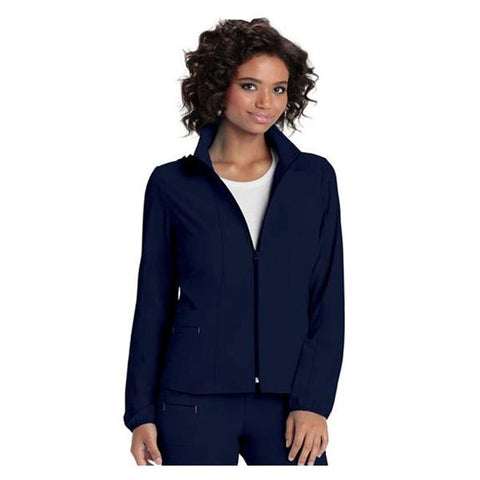 HeartSoul Jacket Warm-Up 95% Polyester / 5% Spandex Fine Dobby HeartSoul Womens Navy XS Each - 20310-NAYHXS