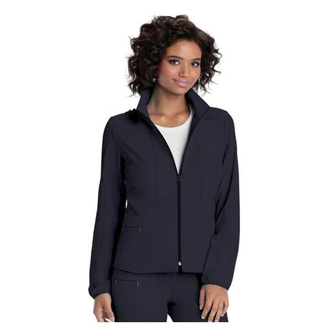 HeartSoul Jacket Warm-Up 95% Polyester / 5% Spandex Fine Dobby HeartSoul Womens Pwtr XS Each - 20310-PEWHXS