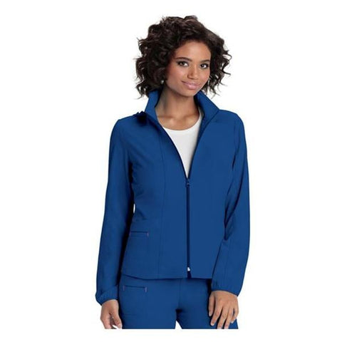 HeartSoul Jacket Warm-Up 95% Polyester / 5% Spandex Fine Dobby HeartSoul Womens Ryl Md Each - 20310-ROYH-M