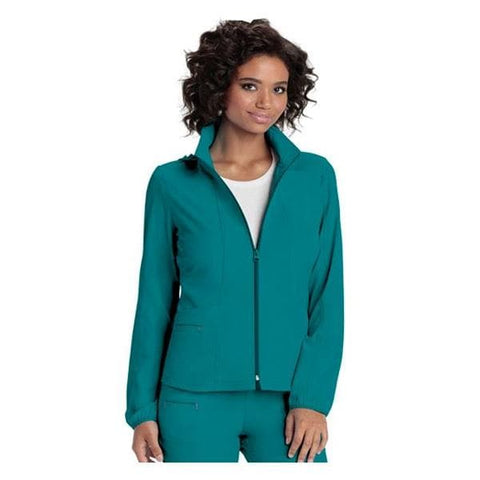 HeartSoul Jacket Warm-Up 95% Polyester / 5% Spandex Fine Dobby HeartSoul Womens Teal Lg Each - 20310-TEAH-L