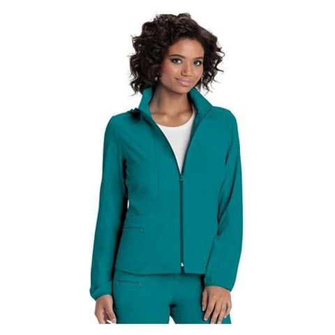 HeartSoul Jacket Warm-Up 95% Polyester / 5% Spandex Fine Dobby HeartSoul Womens Teal Md Each - 20310-TEAH-M