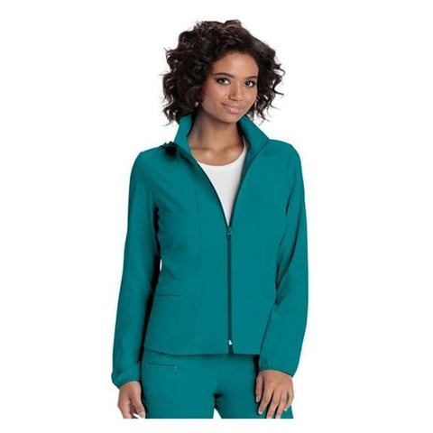 HeartSoul Jacket Warm-Up 95% Polyester / 5% Spandex Fine Dobby HeartSoul Womens Teal XL Each - 20310-TEAHXL