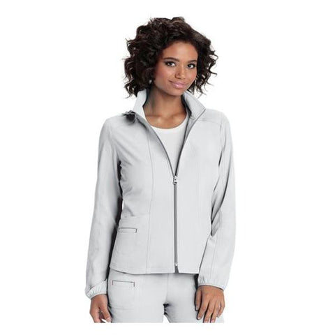 HeartSoul Jacket Warm-Up 95% Polyester / 5% Spandex Fine Dobby HeartSoul Womens Wht Sm Each - 20310-WHIH-S