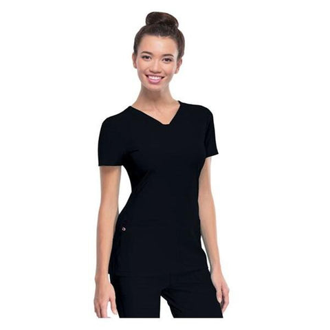 HeartSoul Shirt Scrub HeartSoul 20710 Small Black Each - 20710-BCKH-S