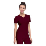 HeartSoul Shirt Scrub HeartSoul 20710 Womens Small Wine Each - 20710-WINH-S