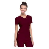 HeartSoul Shirt Scrub HeartSoul 20710 Womens 2X Small Wine Each - 20710WINHXXS