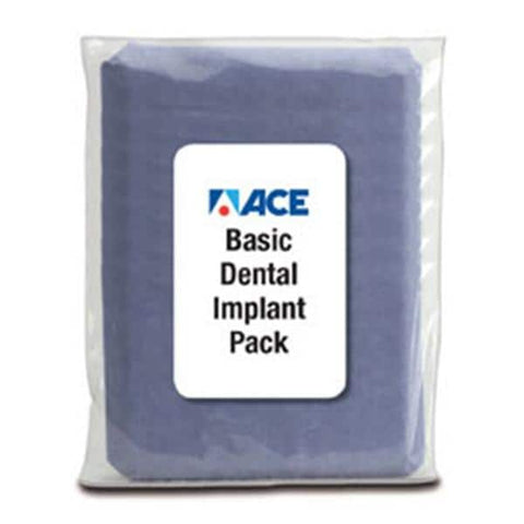 ACE Surgical Supply Pack Dental Implant Basic With Split Sheet 78x110"/Half Sheets Each - 33144