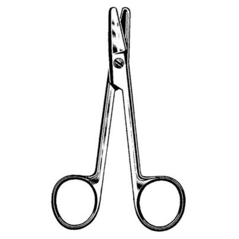 Sklar Instruments Scissors Wire Cutting Econo 4-1/2" Blunt/Blunt Serrated Straight SS Each, 12 Each/BX - 21-363