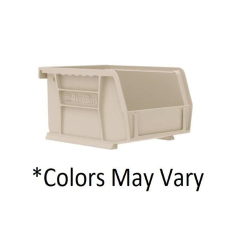 Akro Bin Storage AkroBins 5-3/8x4-1/8x3" Stone Polymer With Label Holder 24/Case - Mils - 30210STONE