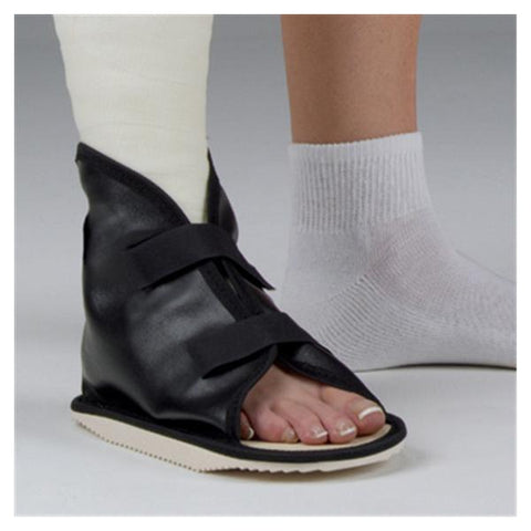 Deroyal Industries Inc Boot Cast Foot Vinyl Black Size Large 11.5x5.25" Universal Each - 2037-04