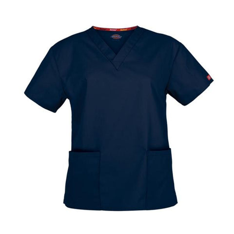 Dickies Shirt Scrub Dickies 86706 2X Large Navy Each - 86706-NVWZ-2X
