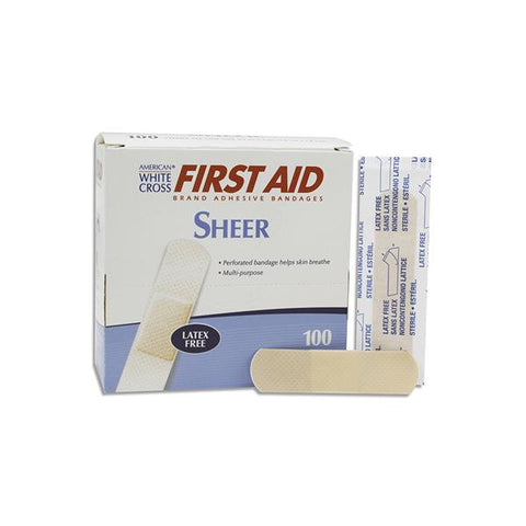 Dukal Corporation Bandage Adhesive Strip Plastic Film 3/4x3" Sheer 100/Bx, 12 BX/CA - 1275033