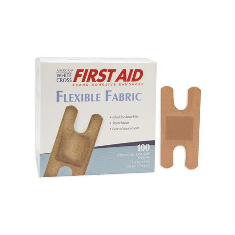 Dukal Corporation Bandage Adhesive Strip Fabric Knuckle 1-1/2x3" Tan 100/Bx, 12 BX/CA - 1602033