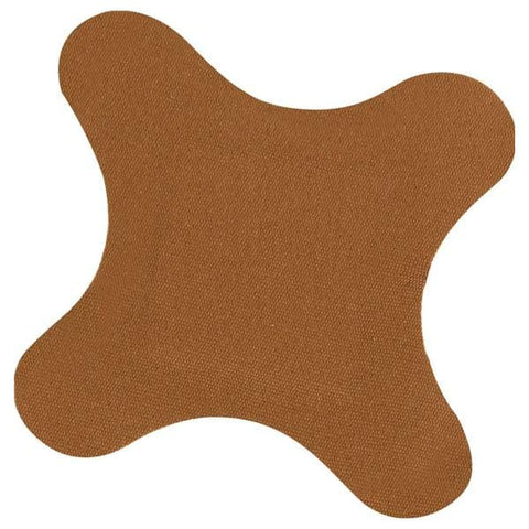 Dukal Corporation Bandage Adhesive 4-Wing Fabric 2-7/8x3" Tan 50/BX, 12 BX/CA - 1622033