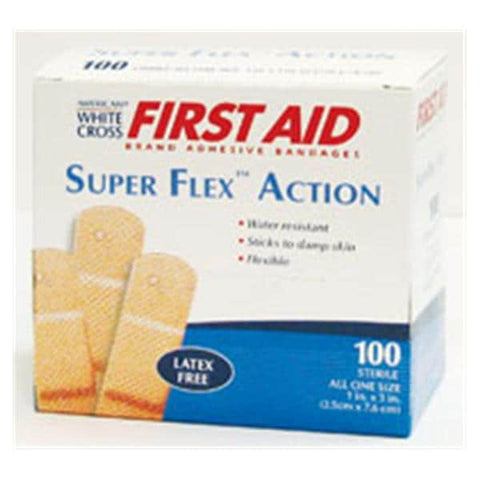 Dukal Corporation Bandage Adhesive Coating 1x3" Beige Not Made With Natural Rubber Latex 100/Bx, 12 BX/CA - 1770033