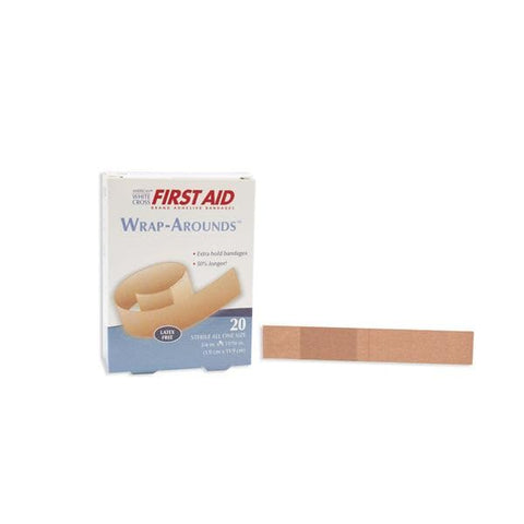 Dukal Corporation Bandage Adhesive Strip Fabric American White Cross Skin 3/4x4-11/16" Tan 20/Bx, 24 BX/CA - 99899