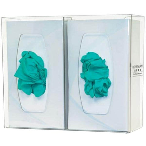 Bowman Medical Products Glove Box Dispenser Polycarbonate Double Semi-Transparent Each - GL020-0111