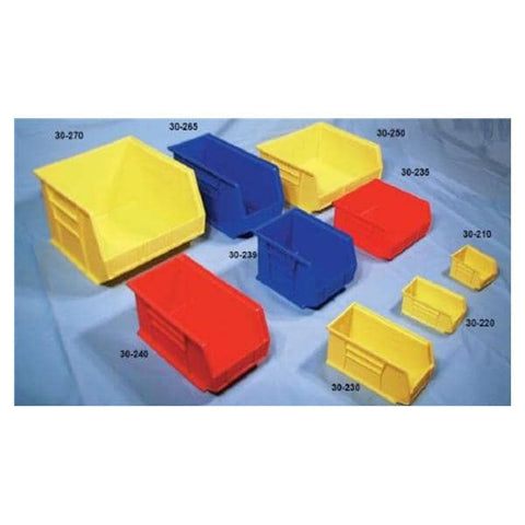 Healthmark Bin Storage AkroBins 14-3/4x8-1/4x7" Blue Polymer With Label Holder Eachch - 30-240 BL