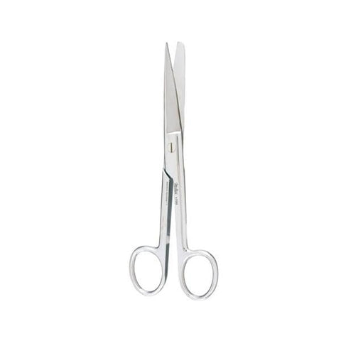 Miltex Scissors Utility 6-1/2" Blunt/Blunt 1 Serrated Blade Curved Stainless Steel Each - Integra Miltex - 1706