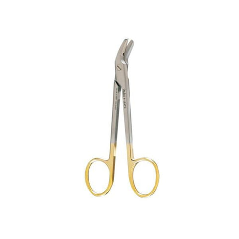 Miltex Scissors Wire Cutting 4-3/4" 1 Serrated Blade Angled To Side Stainless Steel Each - Integra Miltex - 9-124