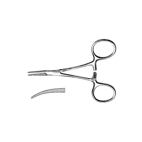 Miltex Forcep Mosquito Hartman 3-7/8" Curved Stainless Steel Each - Integra Miltex - 105-115