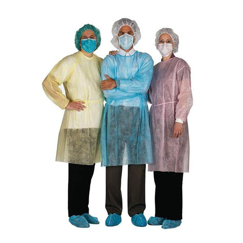 AMD Ritmed Gown Chemotherapy Disposable Poly-Coated Polypropylene Size X-Large Blue 100/Ca - A69955
