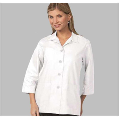 Fashion Seal Smock Traditional Polyester / Cotton Poplin Fashion Seal Womens White Large Each - 61150-L