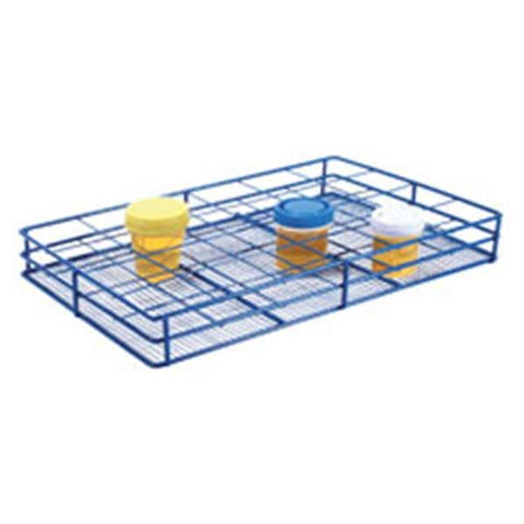 Heathrow Scientific, LLC Urine Container Rack 6x4 Format 24 well Blue Each - 120091