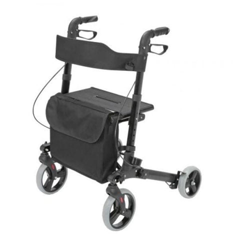 DMS Holdings, Inc. Rollator Eurostyle HealthSmart Gateway 300lb Black 8 Frnt/7 Rr Whl 25x36" Each - 5015012-0200