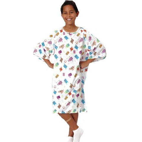 Fashion Seal Gown Patient X-Large White Pediatric Each - 5521-XL