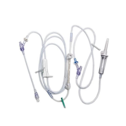 McGaw Infusion Infusion Set Needleless 2 Y-Injection Sites 15 Drops/mL 24/Ca - 490102