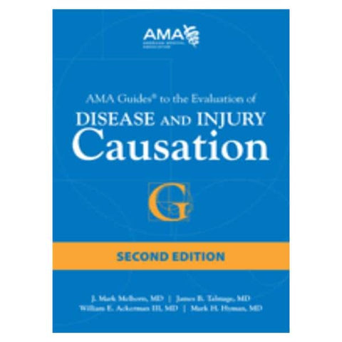 American Medical Association Book Educational AMA Guides to Evaluation of Disease and Injury Causation Eachch - OP210313