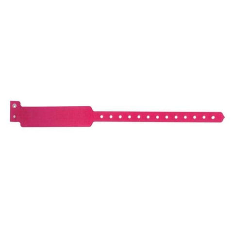 Precision Dynamics Corp. Wristband Sentry SuperBand Poly Cranberry Adult Write On 500/Bx - 5050-25-PDM